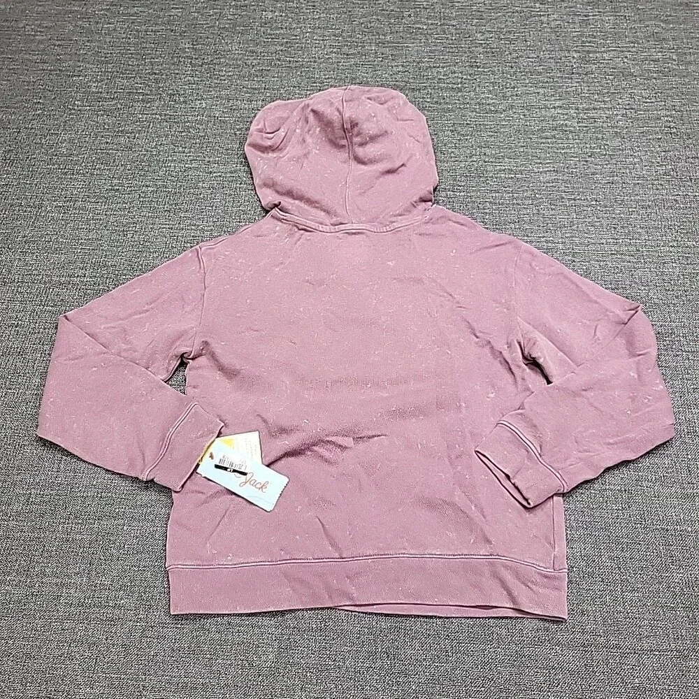 Girls Long Sleeves Pullover Hoodie Sweatshirt Pockets Small Size 6/7 Light Plum